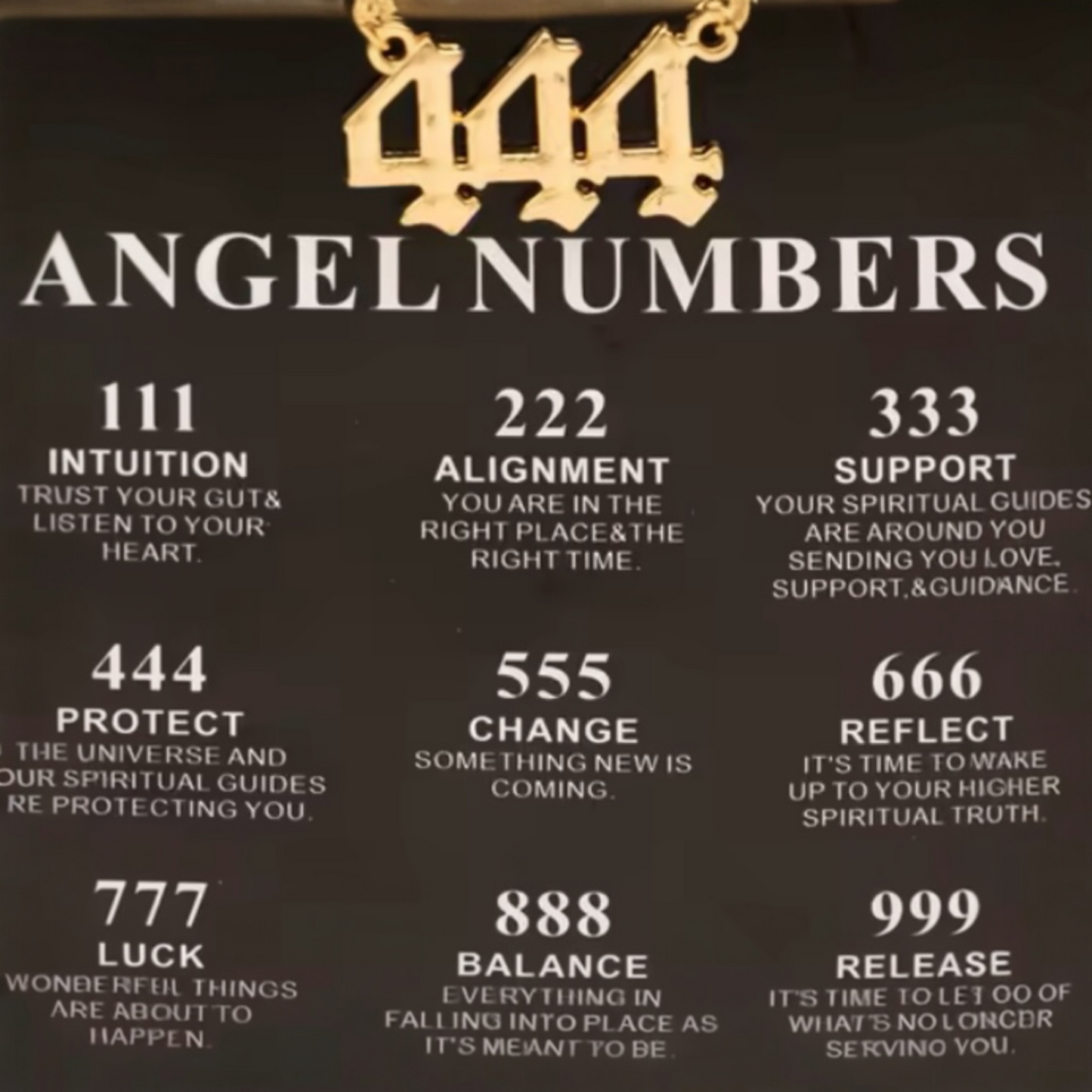 ANGEL NUMBER NECKLACE