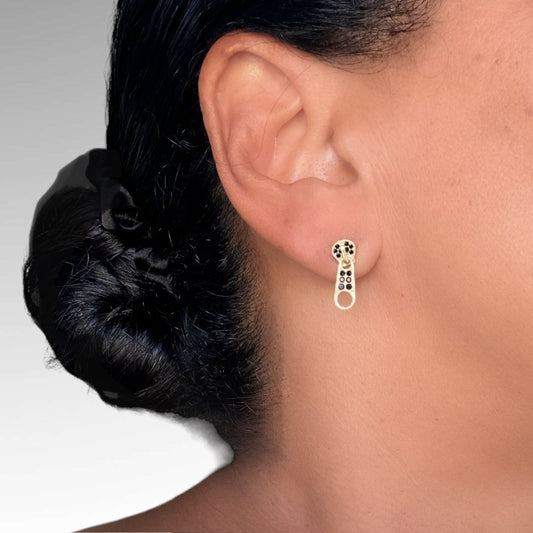 SERIOUSLY?!! ZIPPER EARRINGS - Butterfly Alley Jewelry