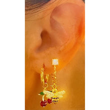 Load image into Gallery viewer, EXPRESS YOURSELF CHERRY EARRING CHARM
