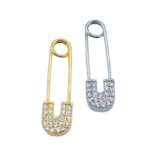 Load image into Gallery viewer, EXPRESS YOURSELF SAFETY PIN EARRING CHARM
