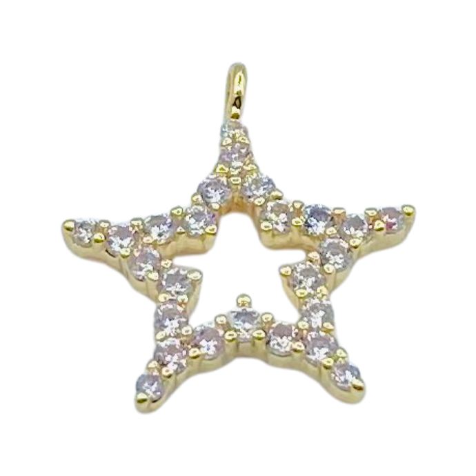 EXPRESS YOURSELF CZ STAR EARRING CHARM