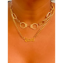 Load image into Gallery viewer, SAY MY NAME CURB CHAIN NECKLACE
