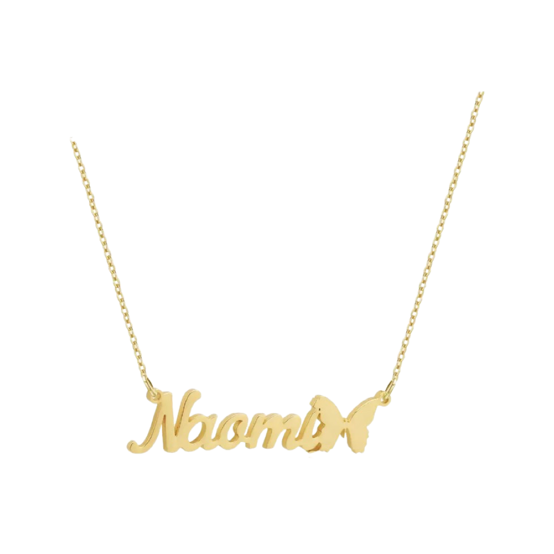 SAY MY NAME BUTTERFLY NECKLACE - Butterfly Alley Jewelry