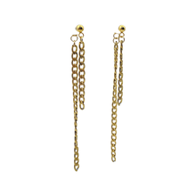 Load image into Gallery viewer, TWO CHAINS EARRINGS
