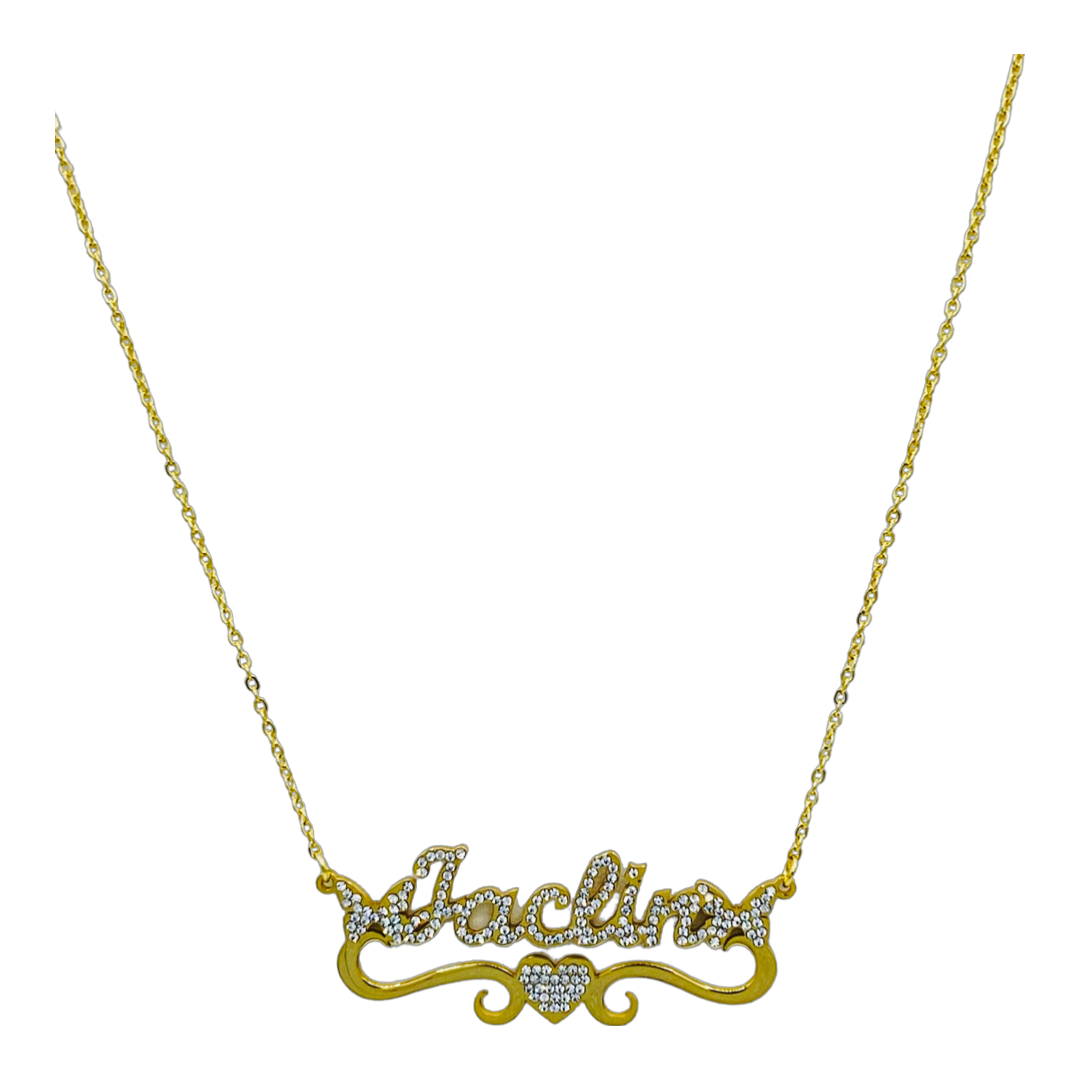 SAY MY NAME BLING NECKLACE - Butterfly Alley Jewelry