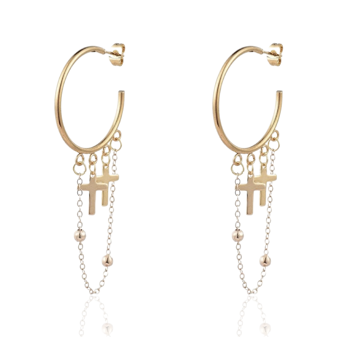 LIKE A VIRGIN HOOP EARRINGS - Butterfly Alley Jewelry